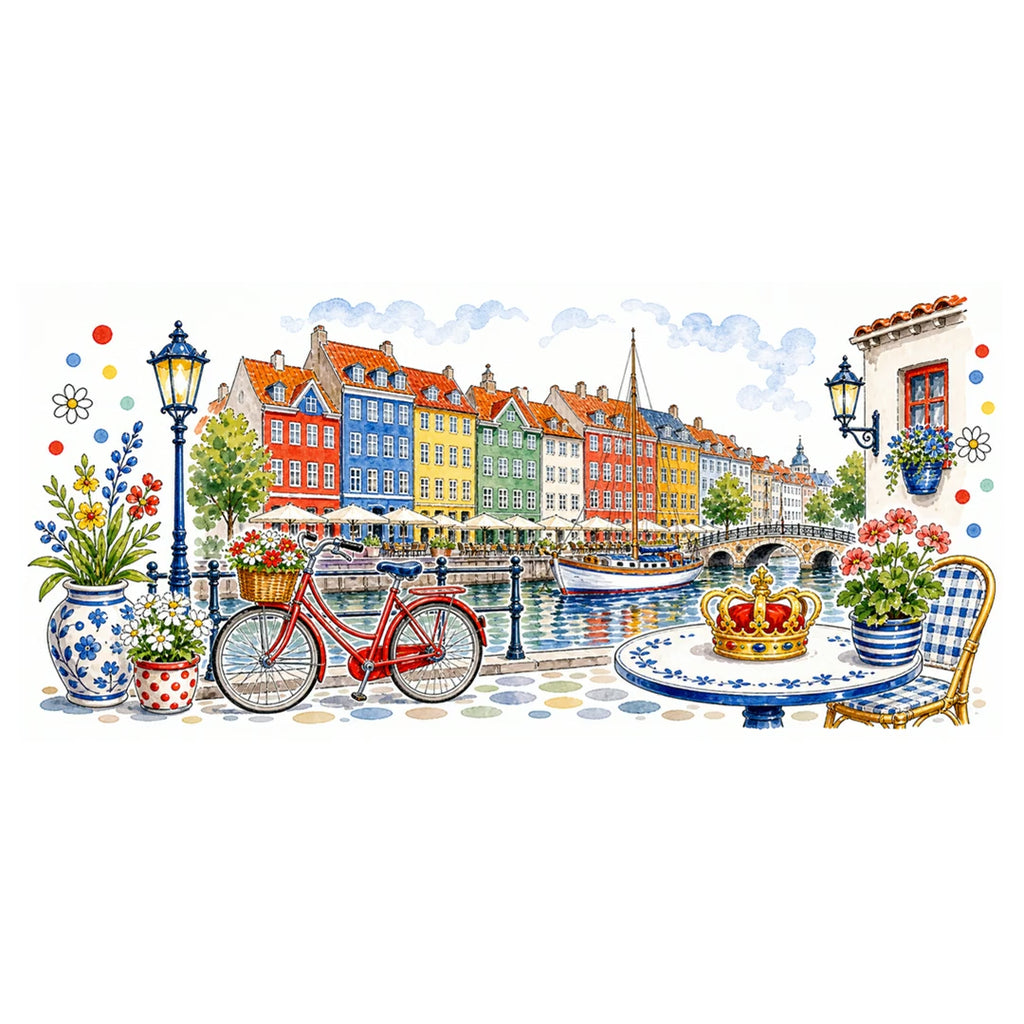 Copenhagen Travel Mug | European City Souvenir Accent Coffee Mug | 11oz 15oz Ceramic Cup video