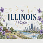 Illinois State Flower 20oz Tumbler | Violet Botanical State Flower Gift | Insulated Stainless Steel Travel Cup video