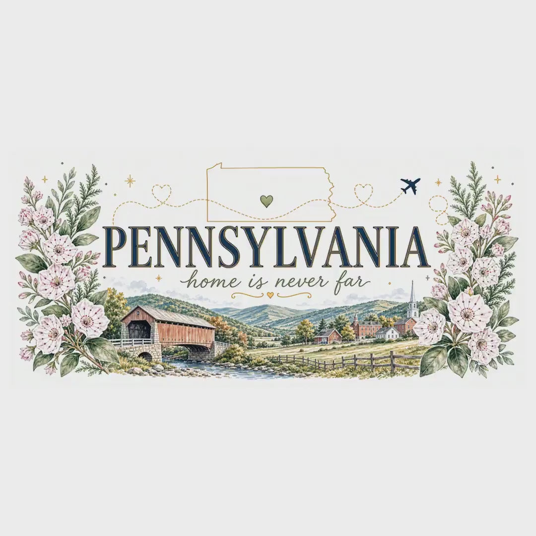 Pennsylvania Home State Mug | Moving Away Gift | Long Distance Friendship Coffee Cup | 11oz 15oz Accent Mug video