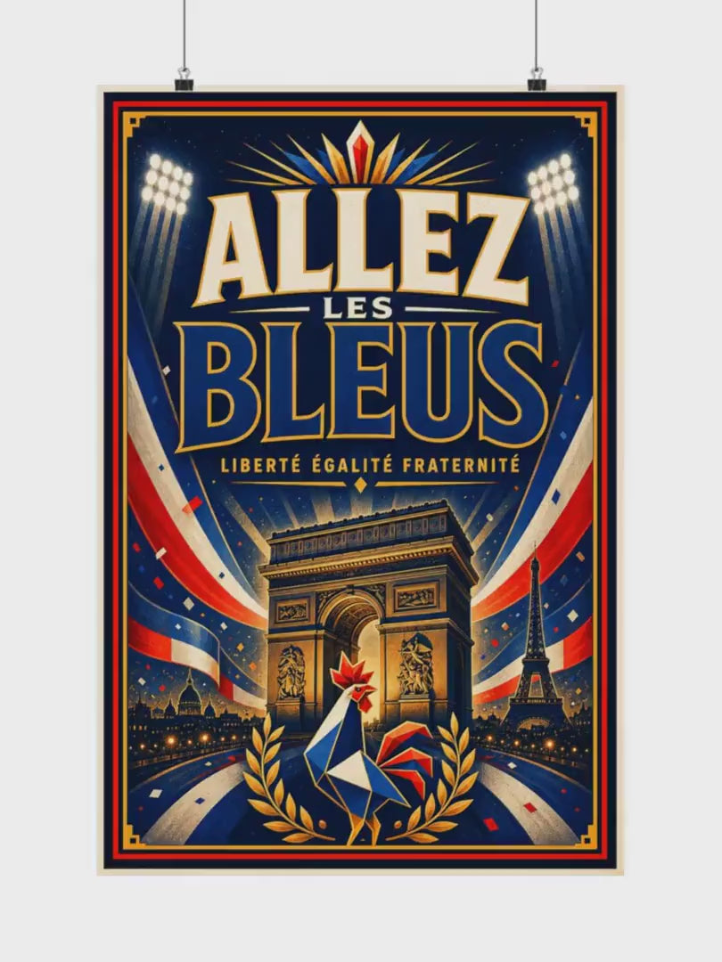 France World Cup Poster | Rally Fan Art Print | 2026 Soccer Wall Decor video