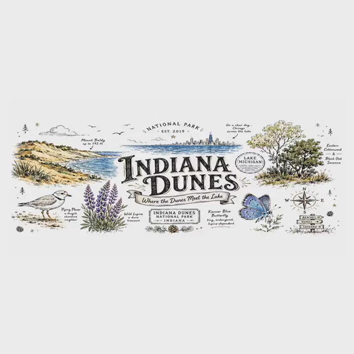 Indiana Dunes National Park Coffee Mug | Indiana Lake Michigan Beach Gift | Accent Color Ceramic 11oz 15oz video