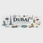 Dubai Coffee Mug | UAE Souvenir Travel Gift | Accent Color Ceramic 11oz 15oz video