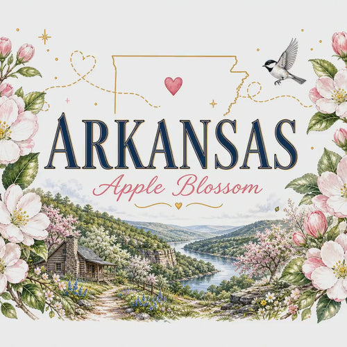 Arkansas State Flower 20oz Tumbler | Apple Blossom Botanical State Flower Gift | Insulated Stainless Steel Travel Cup video