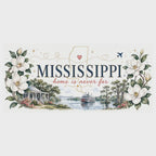 Mississippi State Map Mug | Moving Away, Homesick Gift | Botanical Accent Coffee Cup video