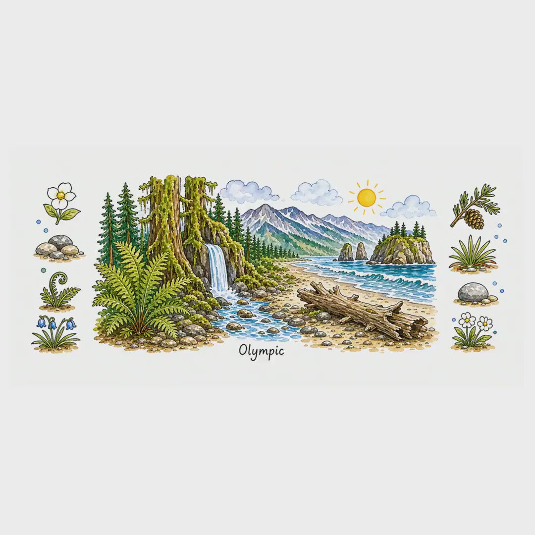 Olympic National Park Mug | US Travel Souvenir Accent Coffee Mug | 11oz 15oz Ceramic Cup video