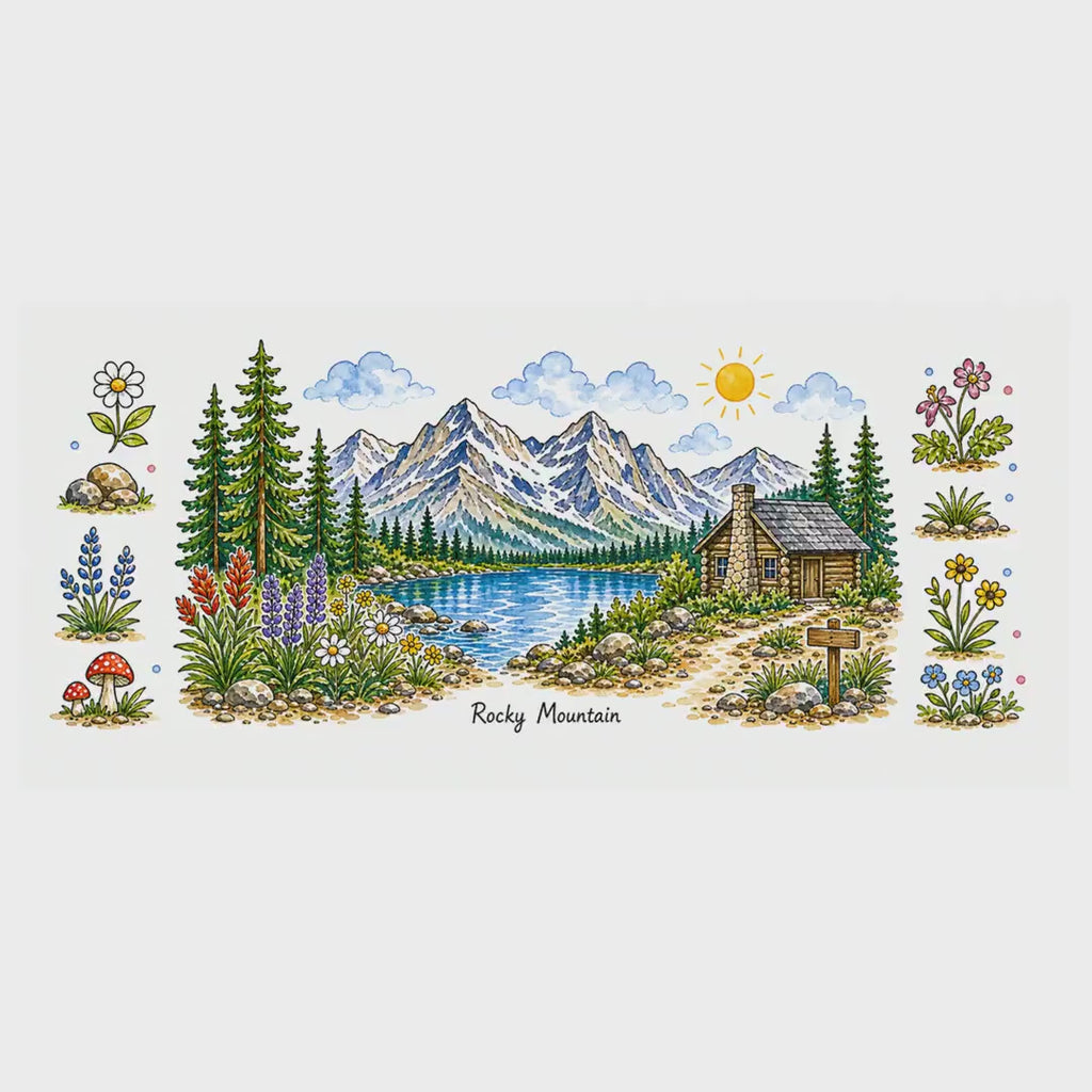 Rocky Mountain National Park Mug | US Travel Souvenir Accent Coffee Mug | 11oz 15oz Ceramic Cup video