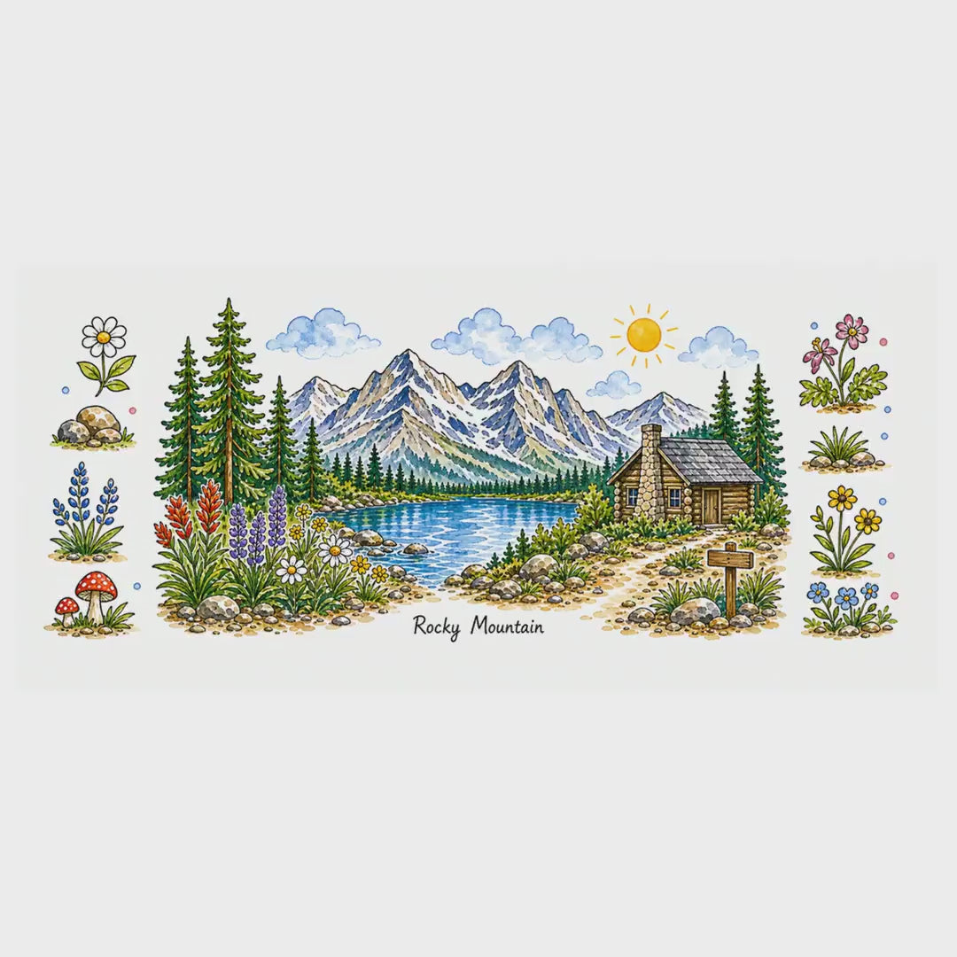 Rocky Mountain National Park Mug | US Travel Souvenir Accent Coffee Mug | 11oz 15oz Ceramic Cup video