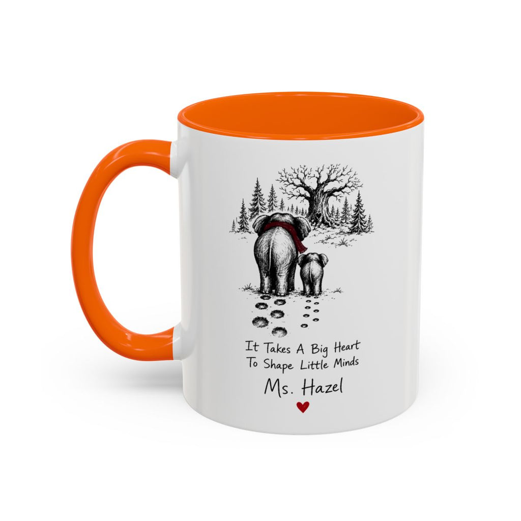 Personalized Elephant Teacher Mug | Never Forget the Difference You Make | Custom Name | 11oz 15oz