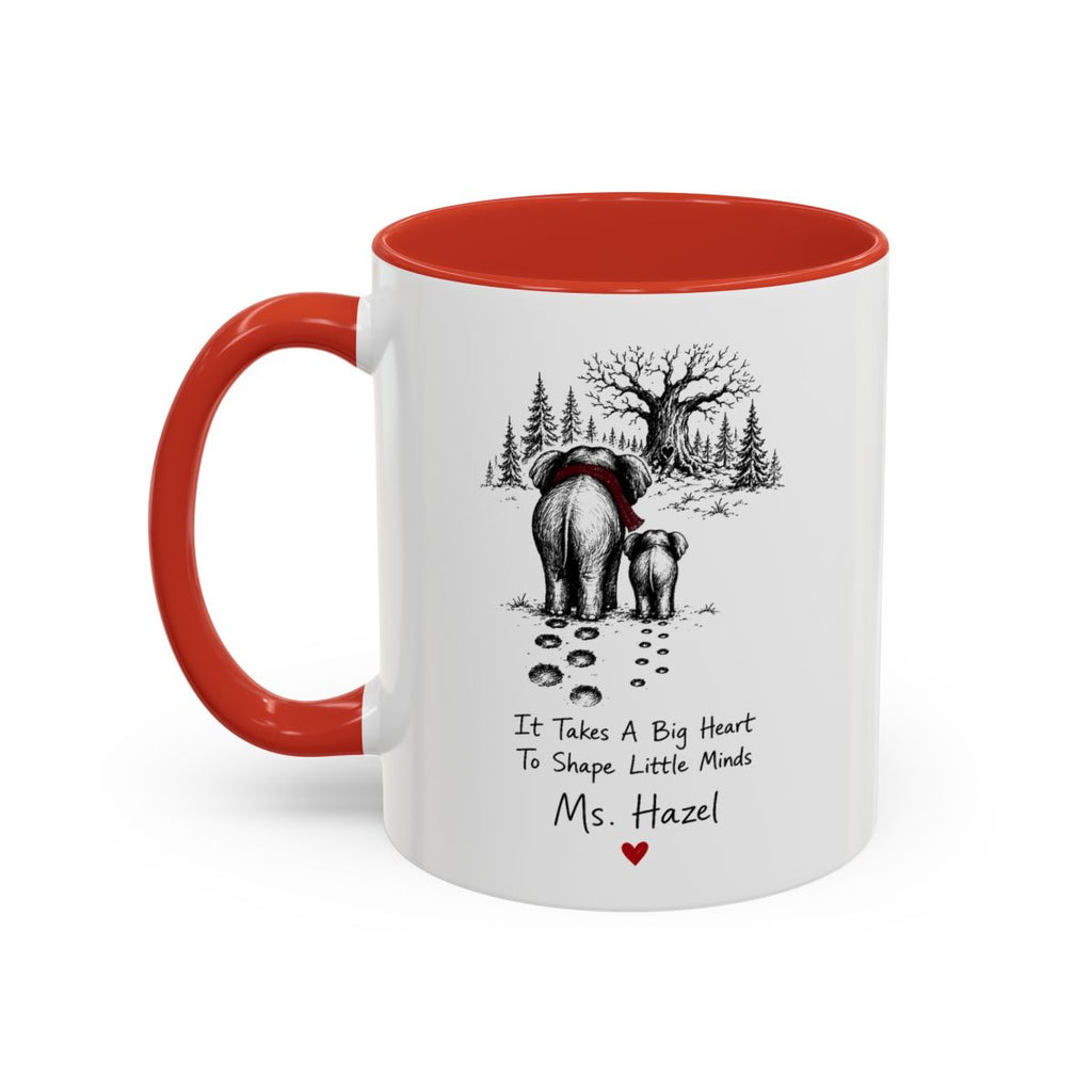 Personalized Elephant Teacher Mug | Never Forget the Difference You Make | Custom Name | 11oz 15oz
