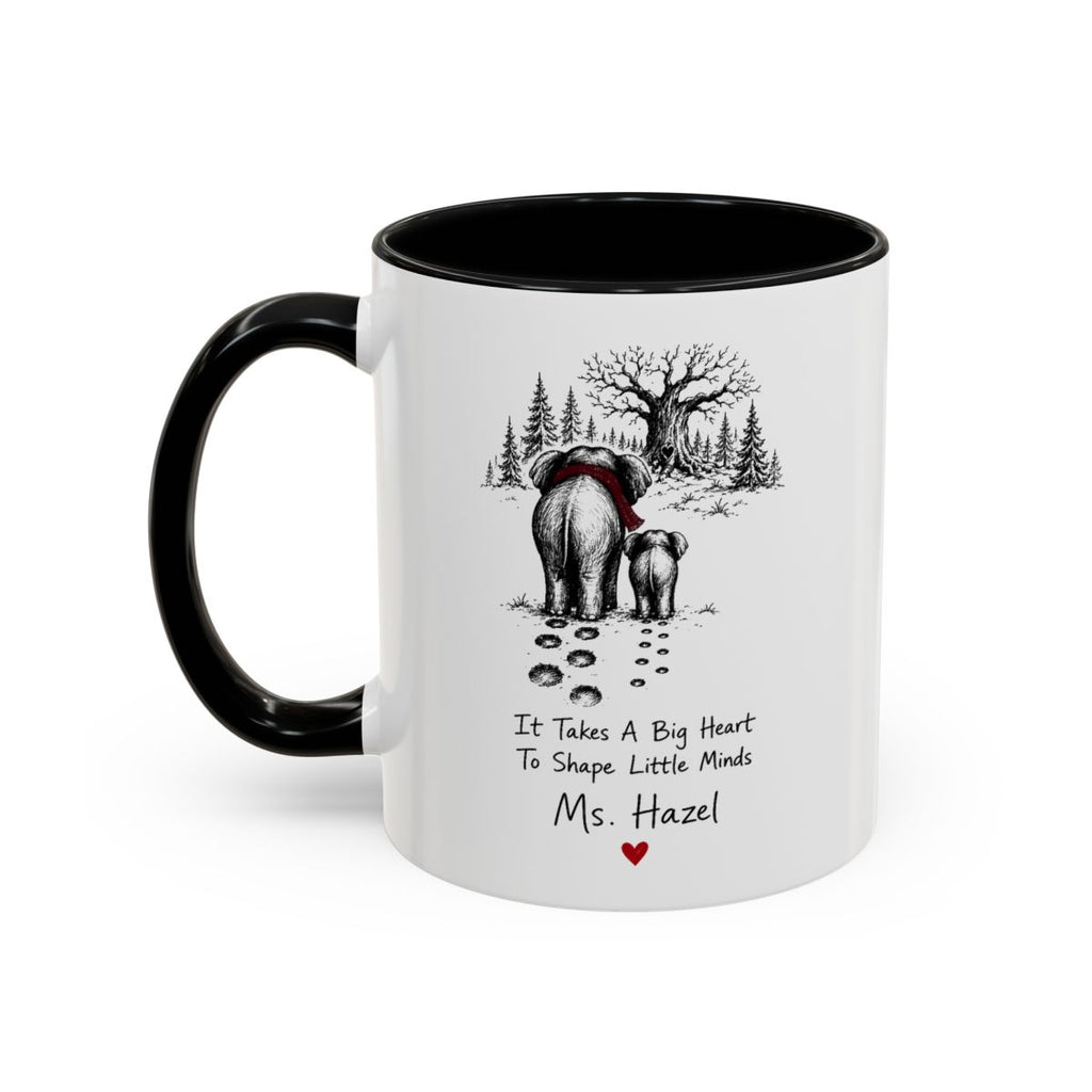 Personalized Elephant Teacher Mug | Never Forget the Difference You Make | Custom Name | 11oz 15oz