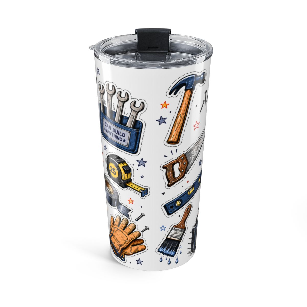 Mr Fix It Tumbler | Insulated Stainless Steel Travel Cup, Dad Gift — back