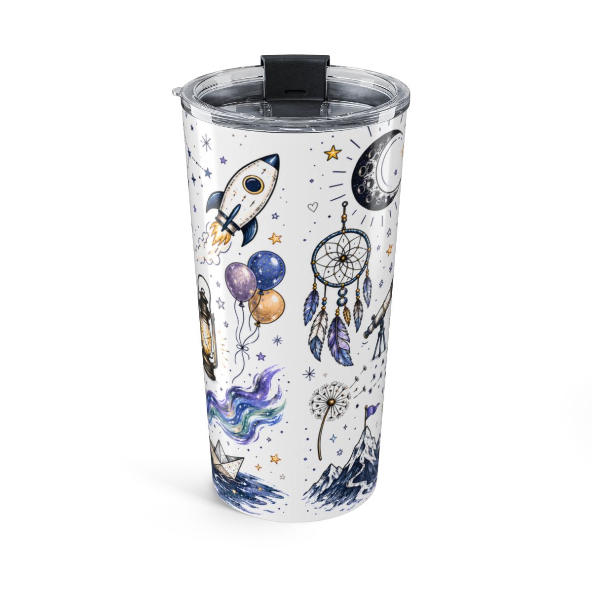 Dream Big 20oz Tumbler | Class of 2026 Graduation Gift | Insulated Stainless Steel Travel Cup — back