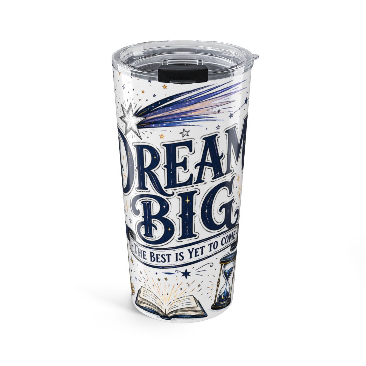 Dream Big 20oz Tumbler | Class of 2026 Graduation Gift | Insulated Stainless Steel Travel Cup — front