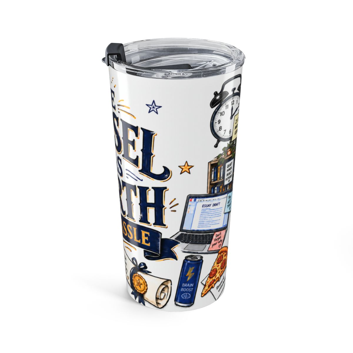 Graduation Tumbler | "The Tassel Was Worth the Hassle" 2026 Travel Cup — right