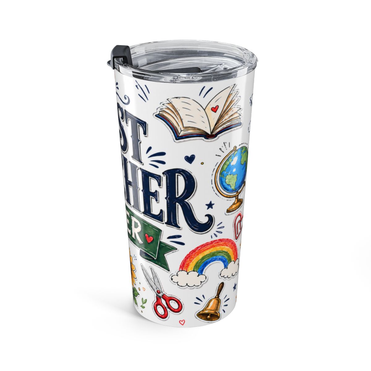 Best Teacher Ever – Insulated Tumbler | Stainless Steel Travel Cup — right