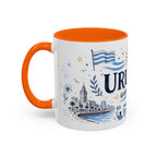 Uruguay Soccer Coffee Mug | World Cup Fan Gift | Accent Color Ceramic 11oz 15oz Match Day Cup