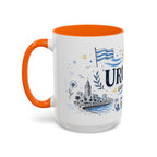 Uruguay Soccer Coffee Mug | World Cup Fan Gift | Accent Color Ceramic 11oz 15oz Match Day Cup