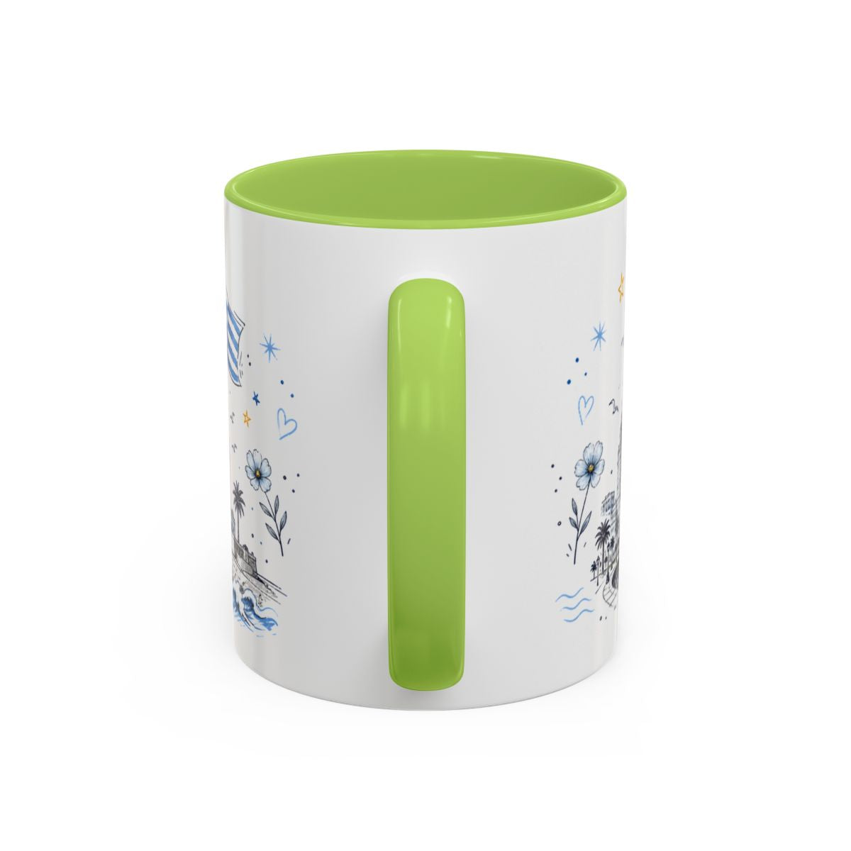 Uruguay Soccer Coffee Mug | World Cup Fan Gift | Accent Color Ceramic 11oz 15oz Match Day Cup