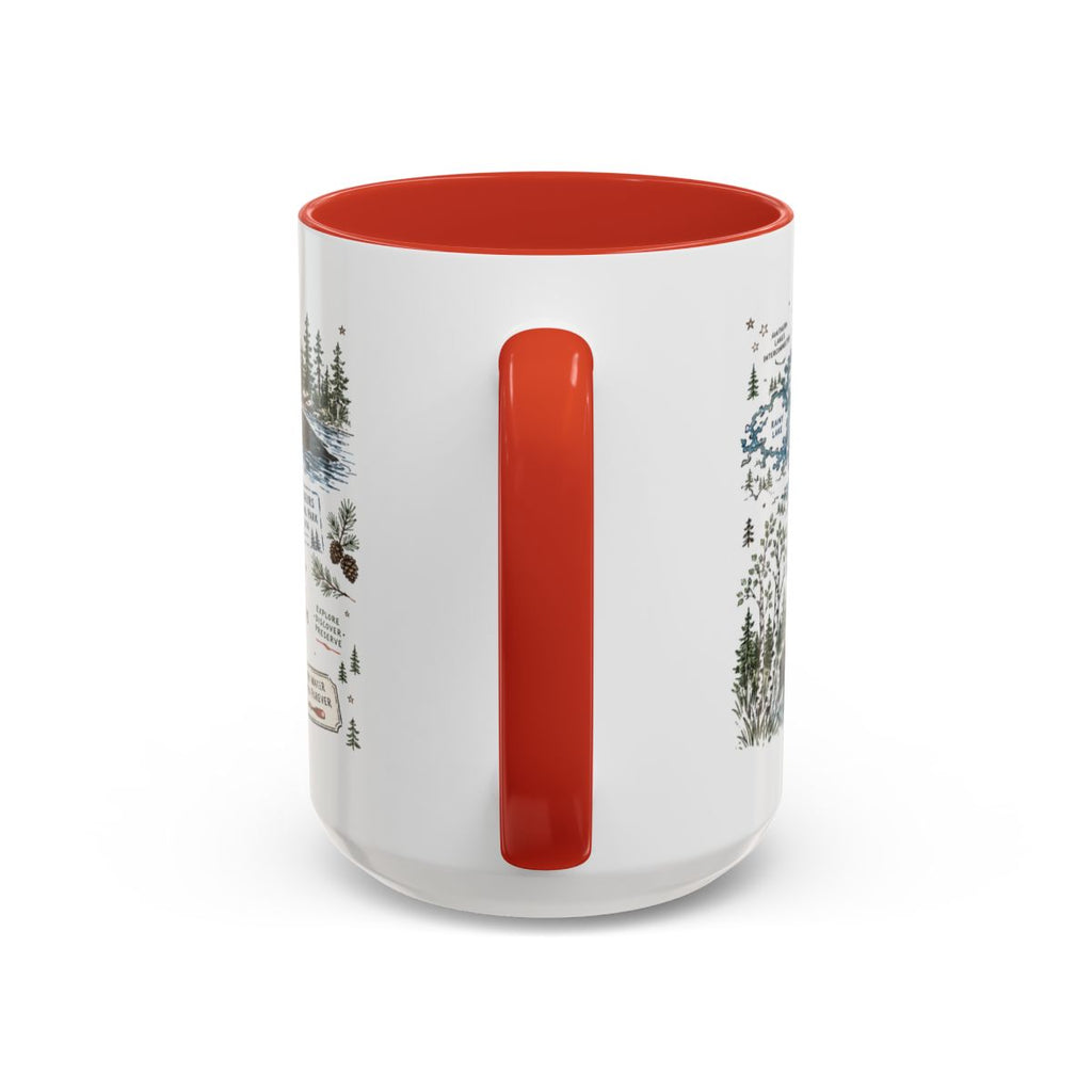 Voyageurs National Park Coffee Mug | Minnesota Lake Wilderness Canoe Gift | Accent Color Ceramic 11oz 15oz