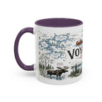 Voyageurs National Park Coffee Mug | Minnesota Lake Wilderness Canoe Gift | Accent Color Ceramic 11oz 15oz