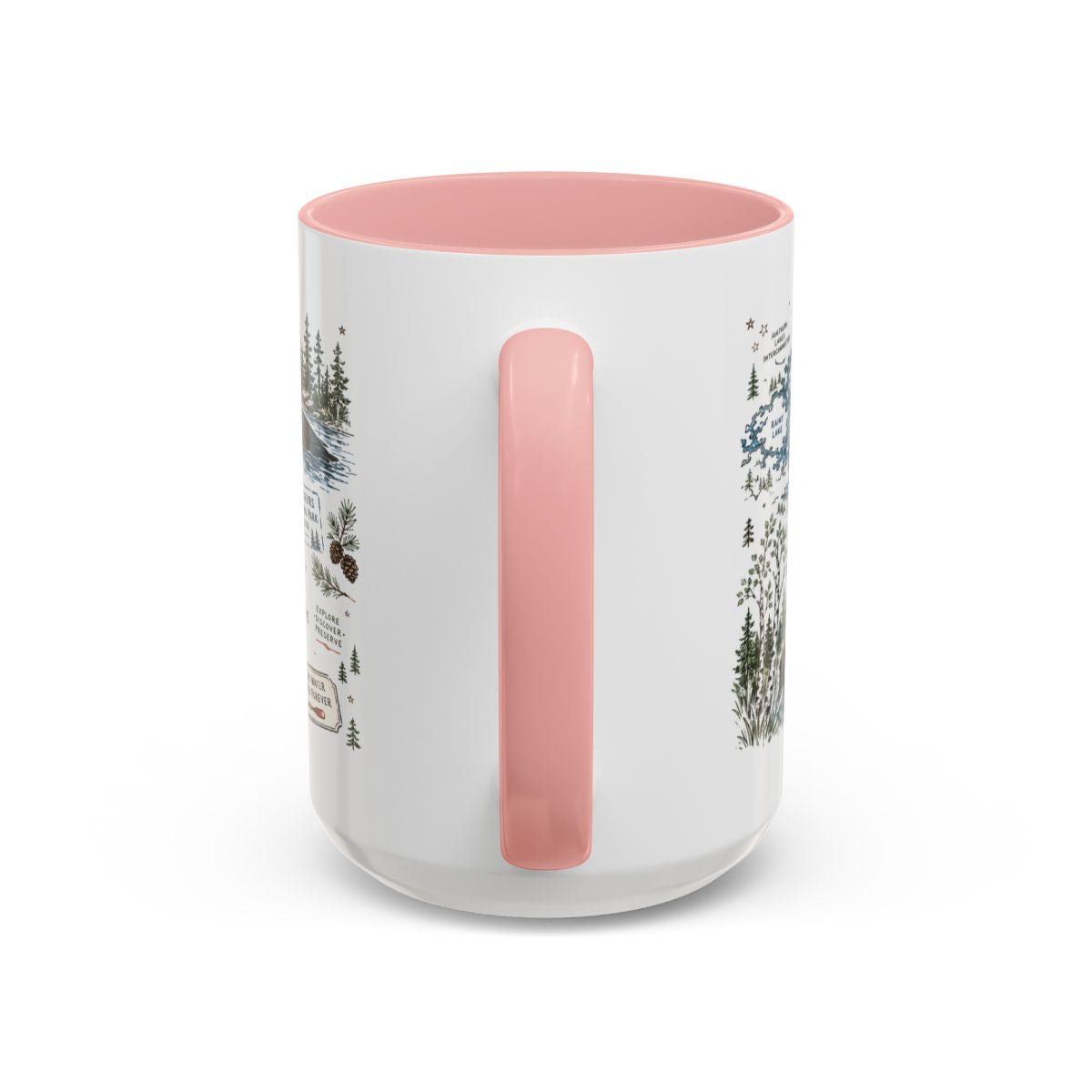 Voyageurs National Park Coffee Mug | Minnesota Lake Wilderness Canoe Gift | Accent Color Ceramic 11oz 15oz