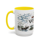 Voyageurs National Park Coffee Mug | Minnesota Lake Wilderness Canoe Gift | Accent Color Ceramic 11oz 15oz