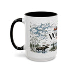 Voyageurs National Park Coffee Mug | Minnesota Lake Wilderness Canoe Gift | Accent Color Ceramic 11oz 15oz