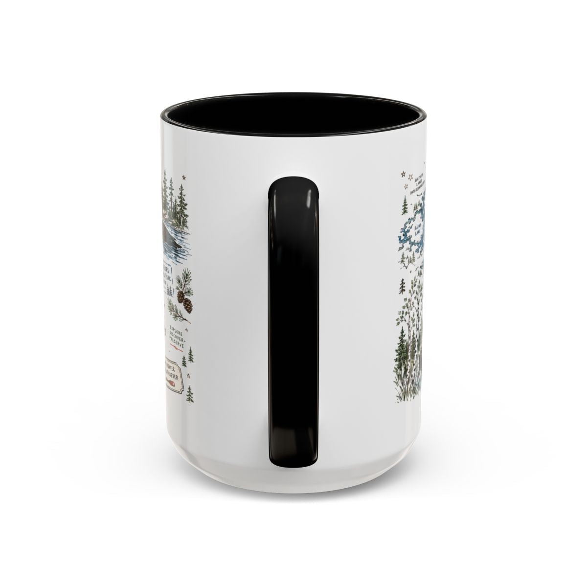 Voyageurs National Park Coffee Mug | Minnesota Lake Wilderness Canoe Gift | Accent Color Ceramic 11oz 15oz