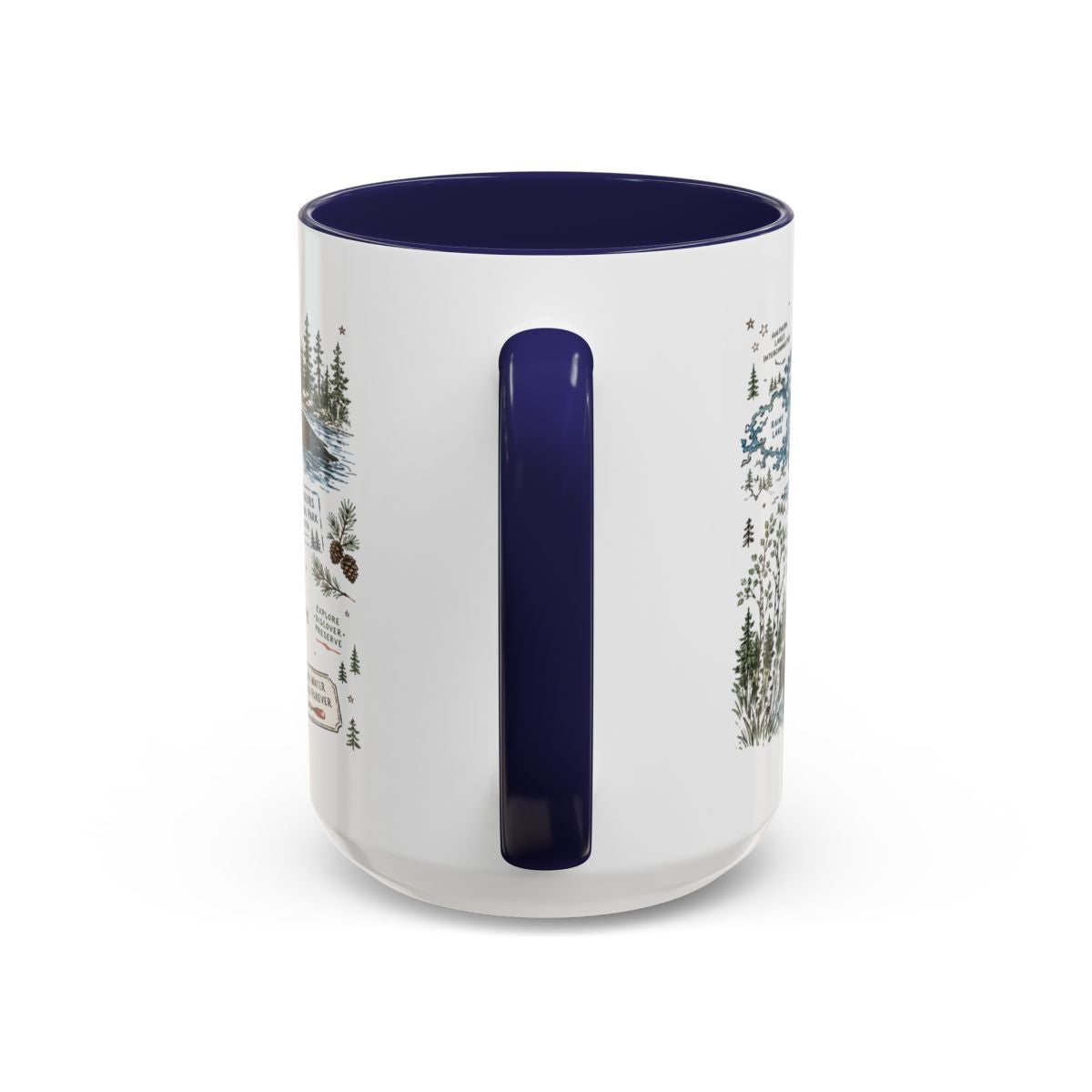 Voyageurs National Park Coffee Mug | Minnesota Lake Wilderness Canoe Gift | Accent Color Ceramic 11oz 15oz