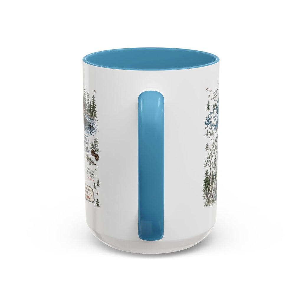 Voyageurs National Park Coffee Mug | Minnesota Lake Wilderness Canoe Gift | Accent Color Ceramic 11oz 15oz