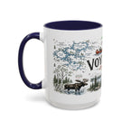 Voyageurs National Park Coffee Mug | Minnesota Lake Wilderness Canoe Gift | Accent Color Ceramic 11oz 15oz