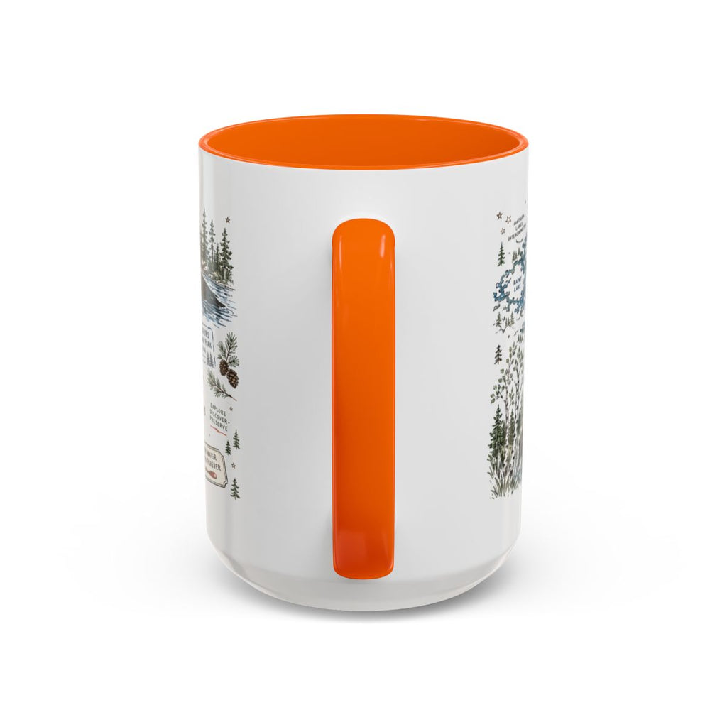 Voyageurs National Park Coffee Mug | Minnesota Lake Wilderness Canoe Gift | Accent Color Ceramic 11oz 15oz