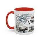 Voyageurs National Park Coffee Mug | Minnesota Lake Wilderness Canoe Gift | Accent Color Ceramic 11oz 15oz