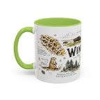 Wind Cave National Park Coffee Mug | South Dakota Cave Bison Prairie Gift | Accent Color Ceramic 11oz 15oz